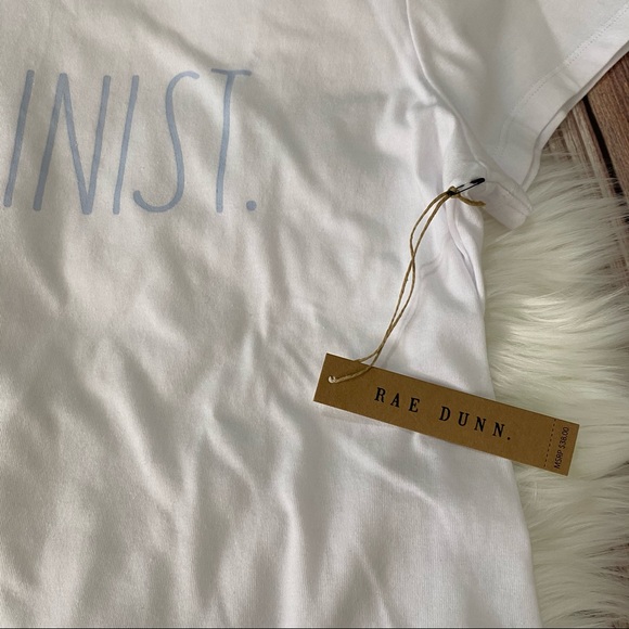 Rae Dunn | Feminist Pastel Blue Graphic Tee - Picture 3 of 4